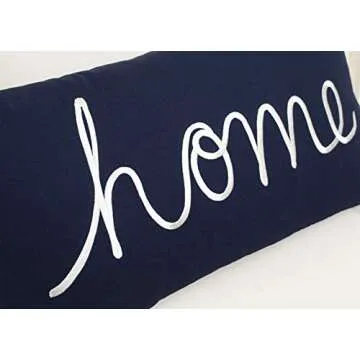 EURASIA DECOR Home Sentiment Embroidered Pillowcase