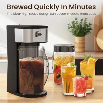 Heynemo 2-in-1 Iced Tea and Coffee Maker for Home