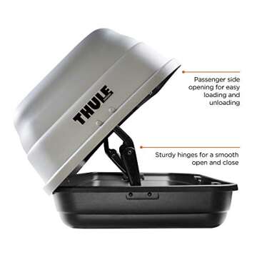 Thule Sidekick Rooftop Cargo Box Grey, One Size