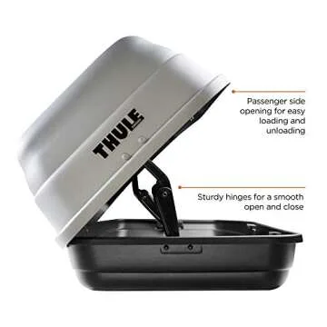 Thule Sidekick Rooftop Cargo Box Grey, One Size