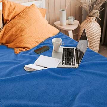 Special SG Glory Fleece Blanket Bulk Pack of 6 Cozy Fleece Throw Blankets 50x60 Warm Soft Lightweight Breathable Pet-Friendly for Deco Bed Sofa Kids Wedding Gifts Camping (Assorted)