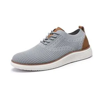 VILOCY Men's Casual Dress Sneakers Oxfords Business Shoes Lace Up Lightweight Comfortable Breathable...