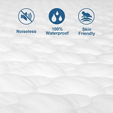 Twin XL Waterproof Mattress Pad for Dorm Comfort