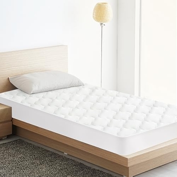 Twin XL Waterproof Mattress Pad for Dorm Comfort