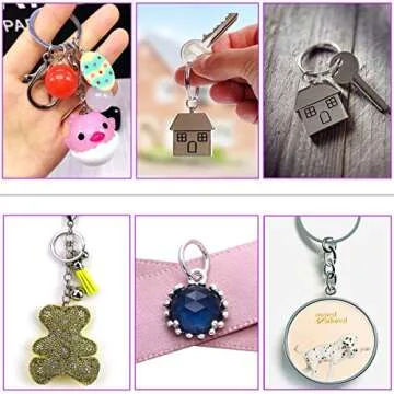 600 Pcs Silver Plated Jump Rings Split Rings Circle Clasp Connecting Rings Jewelry Necklace Bracelet Pendant Choker Charm Loops DIY Craft Earring Making Supplies (6 mm)