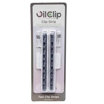Oil Clip Strips for 10 Essential Oil Bottles, fits 5ml and 15ml.