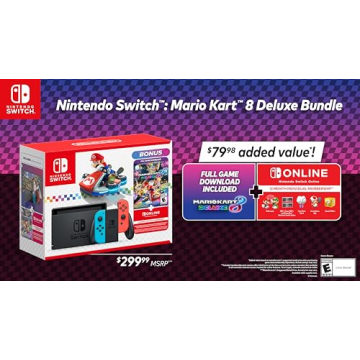 Nintendo Switch Mario Kart 8 Bundle - Fun Multiplayer Game