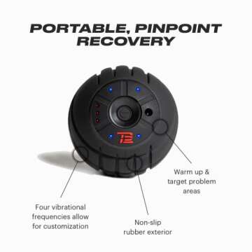 TB12 Vibrating Mini Massage Ball for Pain Relief and Recovery