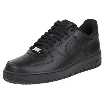Nike Men's Air Force 1 '07 Black/Black Basketball Shoes - Comfort & Style