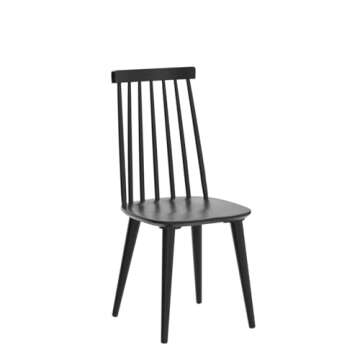 DUHOME Dining Chairs Set of 2 Wood Dining Room Chair Black Spindle Side Kitchen Room Country Farmhouse Chairs Black