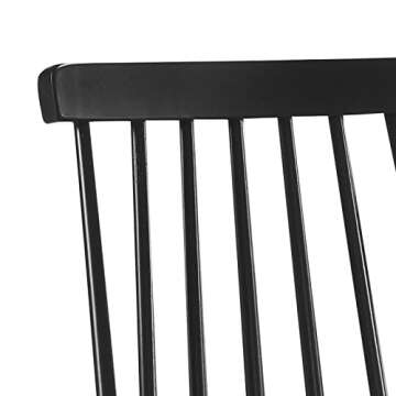 DUHOME Dining Chairs Set of 2 Wood Dining Room Chair Black Spindle Side Kitchen Room Country Farmhouse Chairs Black