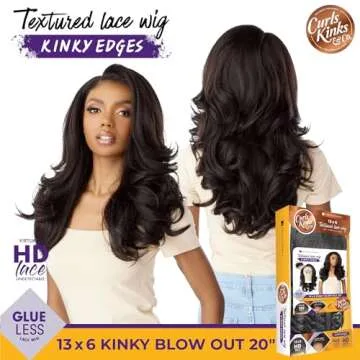 Sensationnel Kinky Edges 13x6 Lace Wig - Natural Look