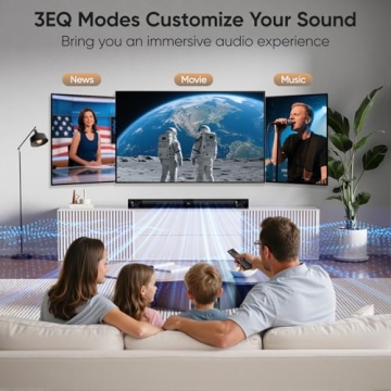 80W WebsLand Sound Bar - Detachable Design & Bluetooth