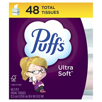 Puffs Ultra Soft Non-Lotion Facial Tissues - Comforting Relief in Every Cube