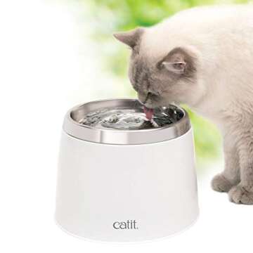 Catit Fresh & Clear Stainless Steel Cat Water Fountain, 50023