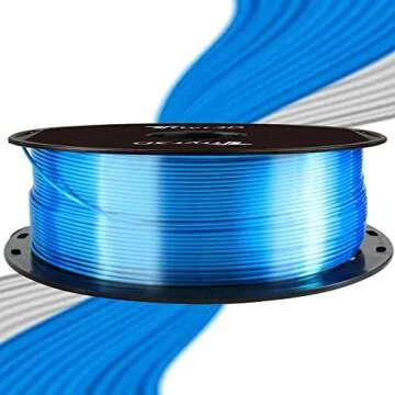 Shine Blue 1.75mm PLA Filament - 1KG Silk 3D Printing Material