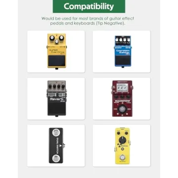 9V Guitar Pedal Power Supply 1.2A, Optimized for Boss PSA