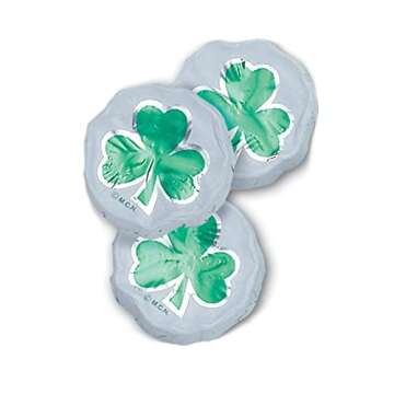 Madelaine St. Patrick's Day Solid Premium Milk Chocolate Shamrocks - ½ LB Bag Individually Wrapped ...