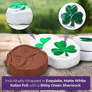 Madelaine's Premium St. Patrick's Day Chocolate Shamrocks