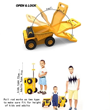 Buy PUQU Kids Monster Truck Travel Suitcase - Fun & Durable