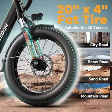 vefreedom Electric Mountain Bike with 1500W Motor