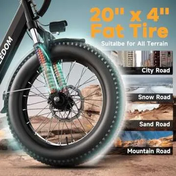 vefreedom Electric Mountain Bike with 1500W Motor