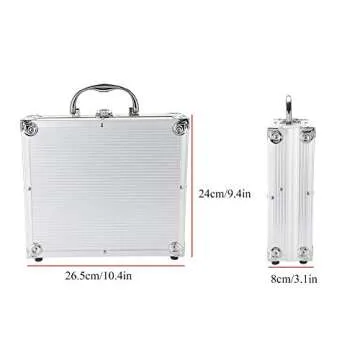 TMISHION Multi-functional Aluminum Tattoo Machine Storage Box