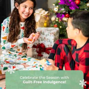 Organic Prefilled Christmas Stockings : Stockings Stuffer with Variety Options of Fruits, Bars, Cookies, and Chips - Ideal Food Gift Snacks for Families, College Students, Adults, Men, Women and Kids