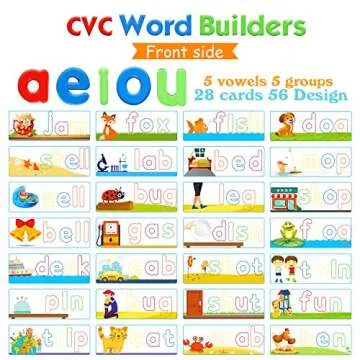 SpringFlower See & Spell Matching Letter Toy,Learning Educational Toy For 3 4 5 6 Years Old Boys And...