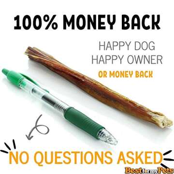 Best For My Pets Tripe Sticks for Dogs (5-Inch, 6-Ounce) Great for Puppies, Senior and Small Dogs All-Natural Rawhide-Free Dog Treats Bladder Sticks Chews