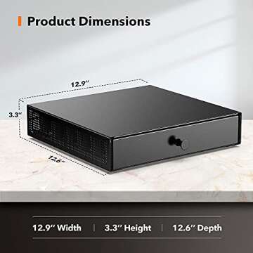 SICHEER K Cup Organization Storage Drawer Maker K Cup Holder Coffee Pod Organizer Stand Tray Counter...