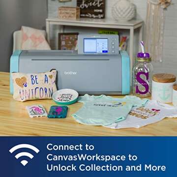 Brother ScanNCut Rhinestone Starter Kit CARSKIT1, Accessory Set with Template Sheets, Positioning Brush, 1,450 Gems and 100 Patterns, Hotfix for Crafts, Personalized Clothing and More