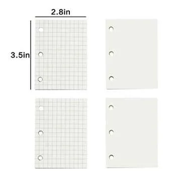 Mini Planner Inserts - 3-Ring Binder Paper Refill Sheets