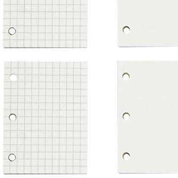 Mini Planner Inserts - 3-Ring Binder Paper Refill Sheets