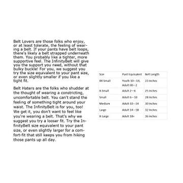 The InfinityBelt Women's Stretchable Elastic No-buckle Belt Medium Black