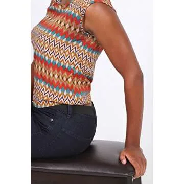 The InfinityBelt Women's Stretchable Elastic No-buckle Belt Medium Black