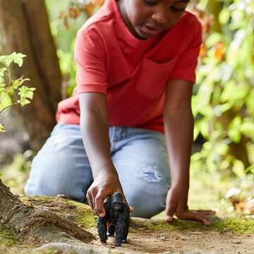 Schleich Wild Life Realistic Male Gorilla Animal Figurine - Authentic Detailed Wild Male Gorilla Toy...