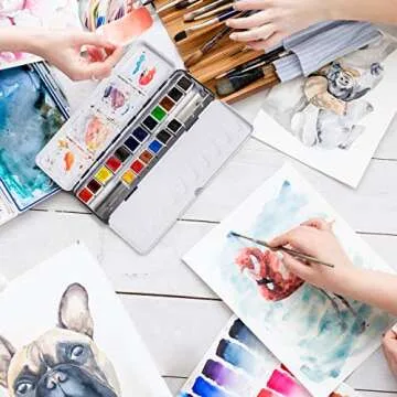 Sennelier 18 Colors Watercolor Set - Premium Art Supplies