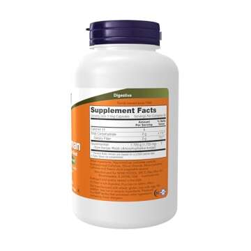 NOW Foods Glucomannan 575 mg - Supports Healthy Weight Management & Regularity, 180 Veg Capsules
