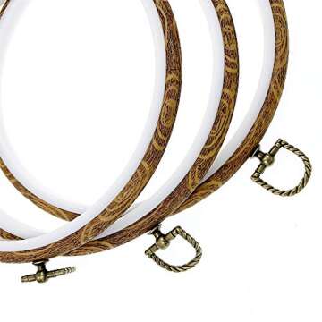 Hand U Journey 3 Pieces No Slip Embroidery Ring Set