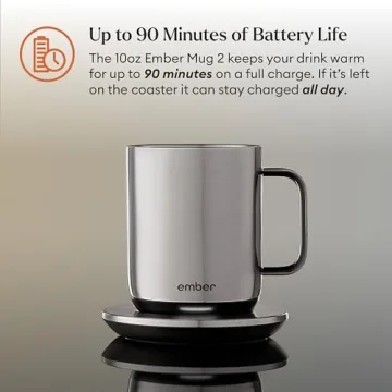 Ember Smart Mug 2 App-Controlled Heated Coffee Mug