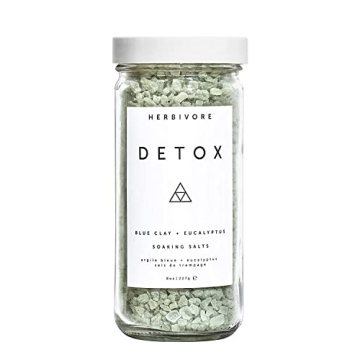 HERBIVORE Detox Soaking Bath Salts – Aromatherapeutic Blend of Pacific Sea Salts, Detoxifying + Re...