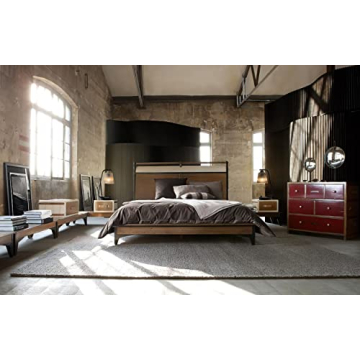 Aivond Vintage Amber Glass Table Lamps Set with USB Port