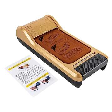 Automatic Shoe Film Machine Portable Shoe Covers Dispenser + Shoe Membrane 1 Roll Keep Floor Clean Perfect for Home Shop Office Lab Disposable Overshoes Dispenser Machine (Gold + 1 Roll Shoe Film)