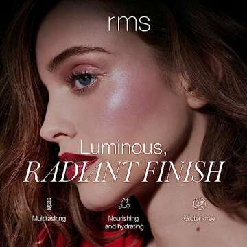 RMS Beauty Luminizer - Cream Highlighter Makeup, Face Highlighter & Inner Corner Eye Highlighter, Gl...