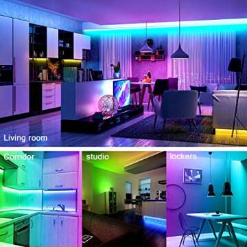 dalattin 32.8ft Led Strip Lights,RGB Led Lights for Bedroom Color Changing Light,Decoration for Bedr...