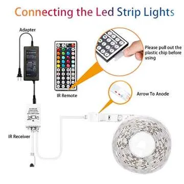 dalattin 32.8ft LED Strip Lights RGB for Bedroom Decor