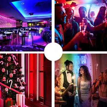 dalattin 32.8ft LED Strip Lights RGB for Bedroom Decor