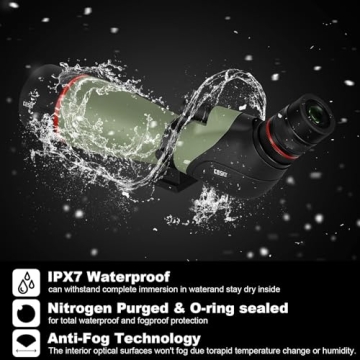 Gosky HD Spotting Scope 20-60X80 for Outdoor Enthusiasts