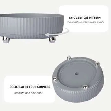 Anyoifax 360° Rotating Makeup Organizer Tray for Vanity